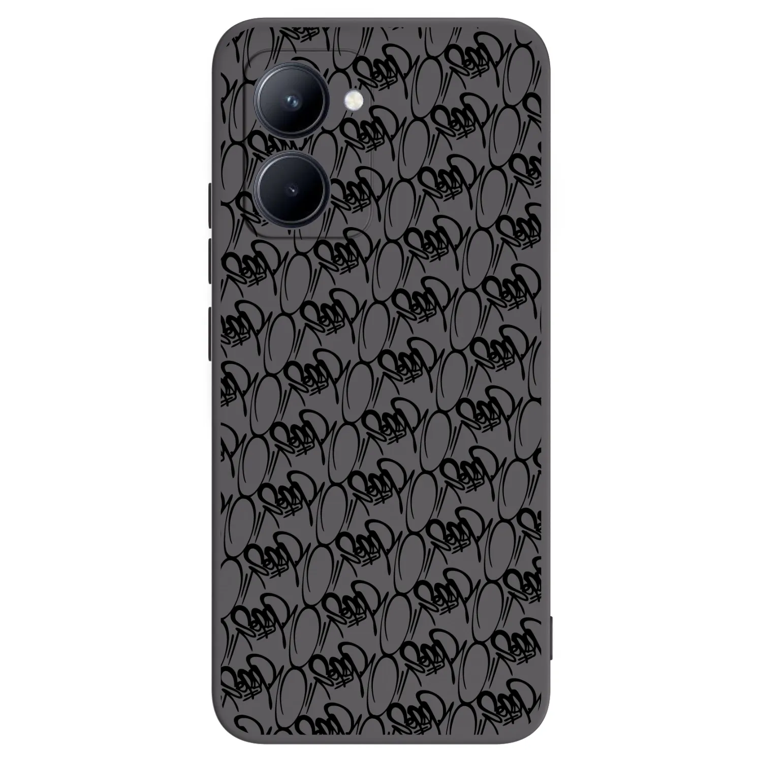 Picasee silikónový čierny obal pre Realme C33 (2023) - Separ - Black On Black 2