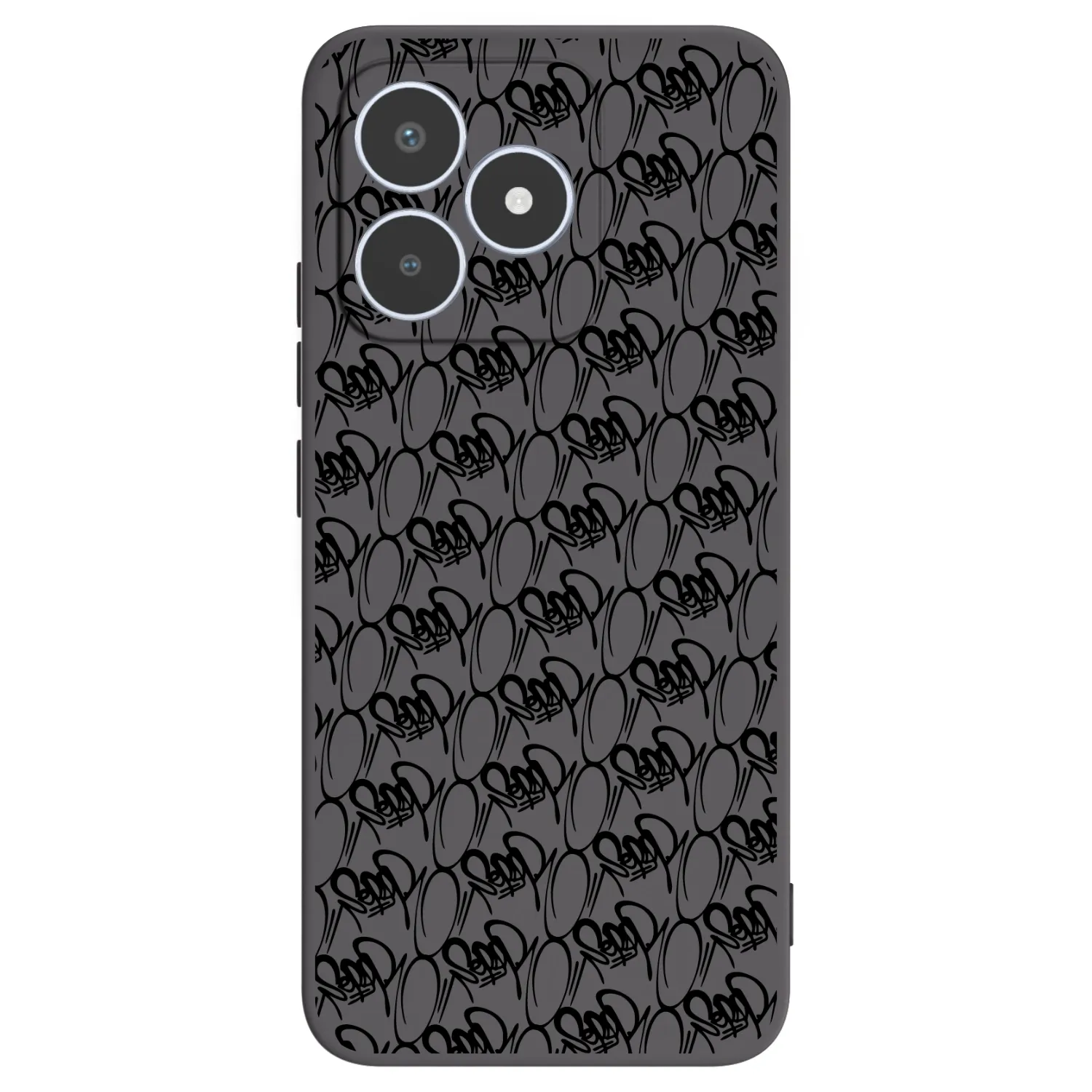 Picasee silikónový čierny obal pre Realme C53 - Separ - Black On Black 2