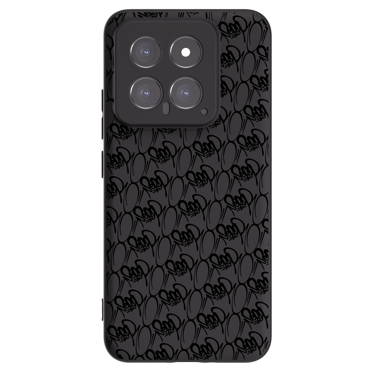 Picasee silikónový čierny obal pre Xiaomi 14 - Separ - Black On Black 2