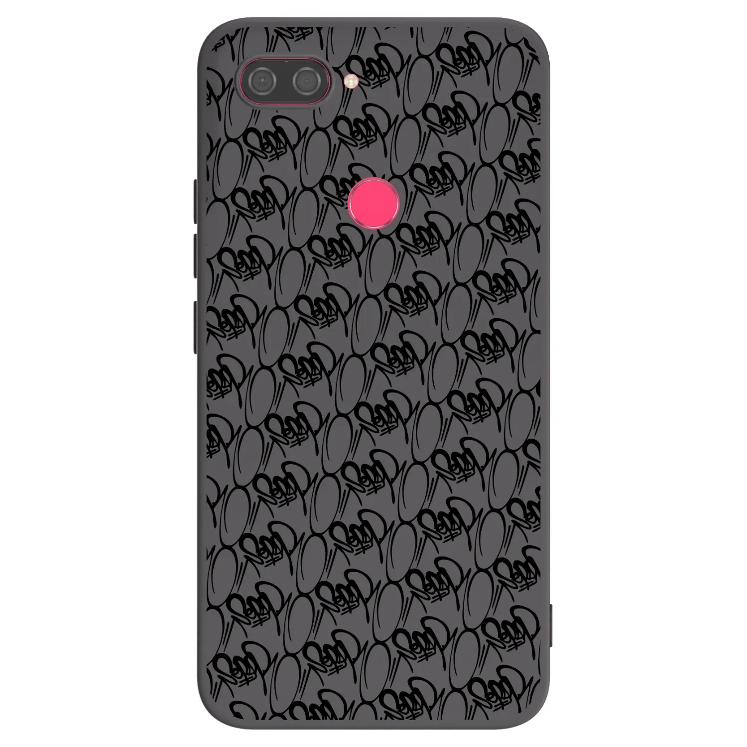 Picasee silikónový čierny obal pre Xiaomi Mi 8 Lite - Separ - Black On Black 2