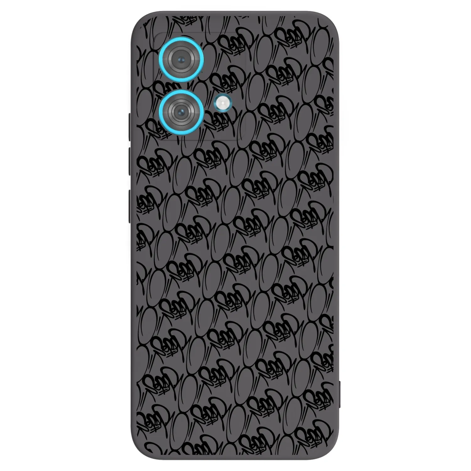 Picasee silikónový čierny obal pre Motorola Edge 40 Neo - Separ - Black On Black 2