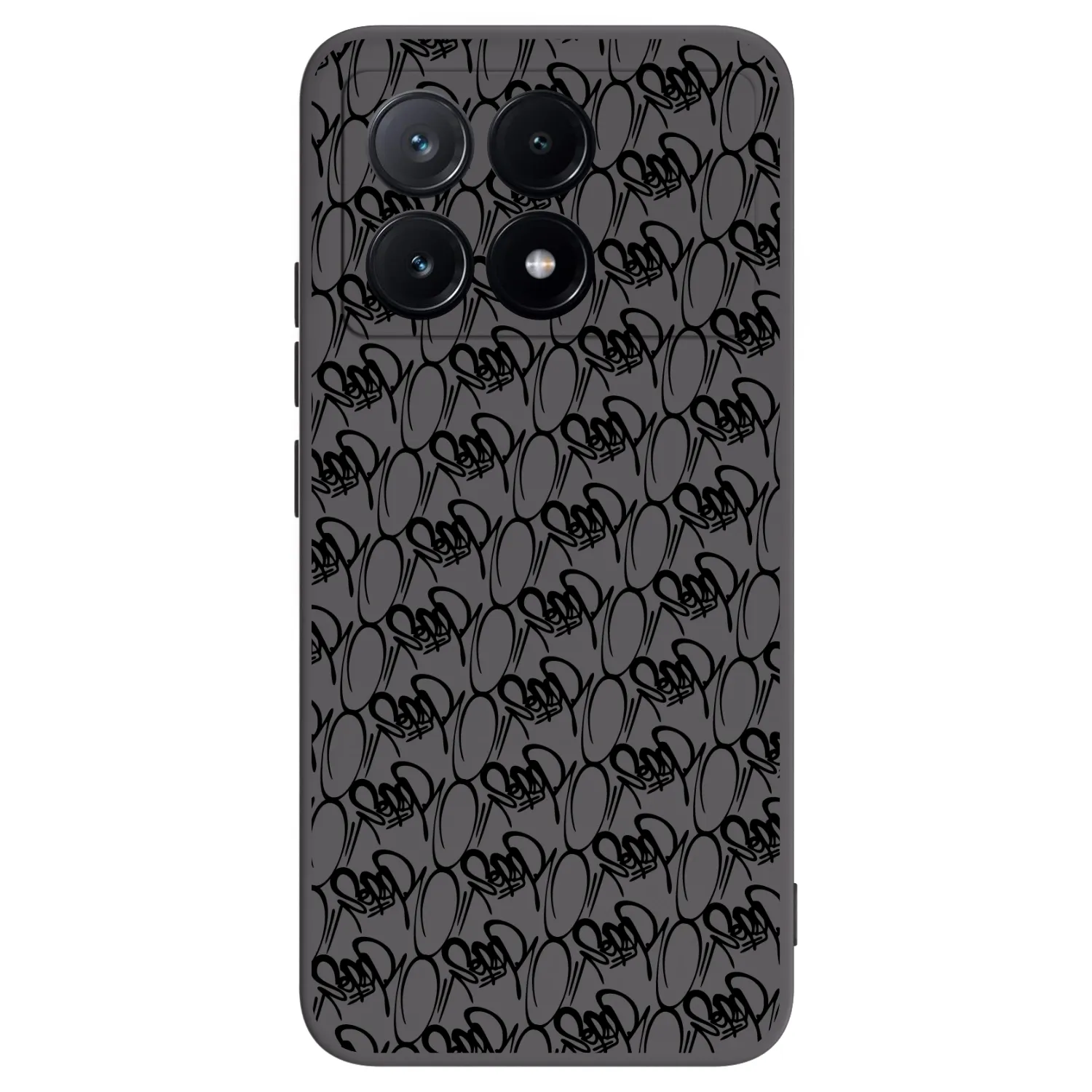 Picasee silikónový čierny obal pre Xiaomi Poco X6 Pro - Separ - Black On Black 2