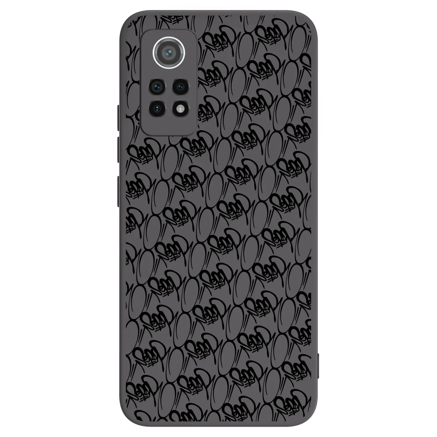 Picasee silikónový čierny obal pre Xiaomi Redmi Note 12 Pro 4G - Separ - Black On Black 2