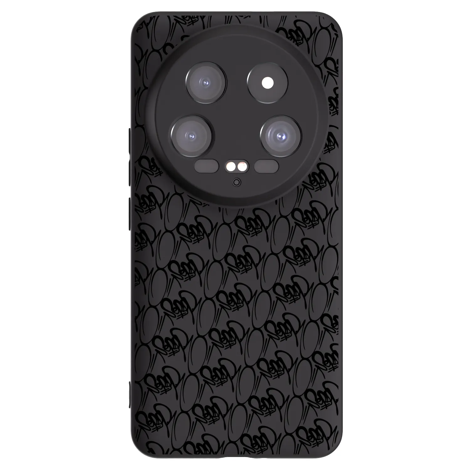 Picasee silikónový čierny obal pre Xiaomi 14 Ultra - Separ - Black On Black 2