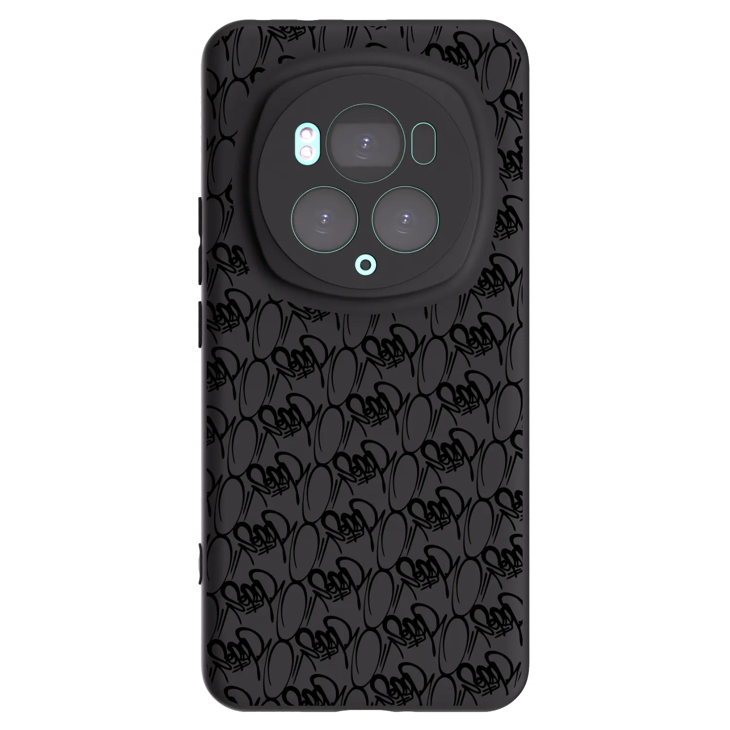 Picasee silikónový čierny obal pre Honor Magic6 Pro - Separ - Black On Black 2