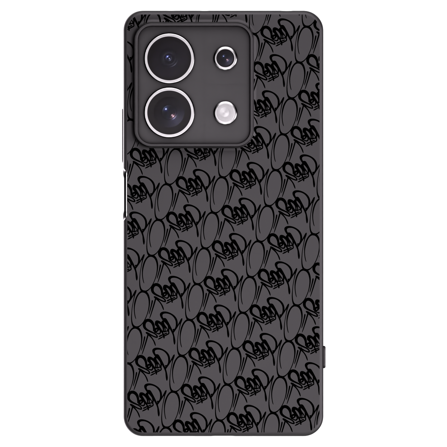 Picasee silikónový čierny obal pre Xiaomi Redmi Note 13 4G - Separ - Black On Black 2