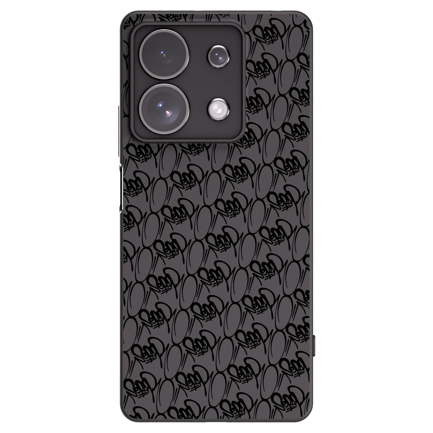 Silikónový čierny obal pre Xiaomi Redmi Note 13 Pro 4G - Separ - Black On Black 2