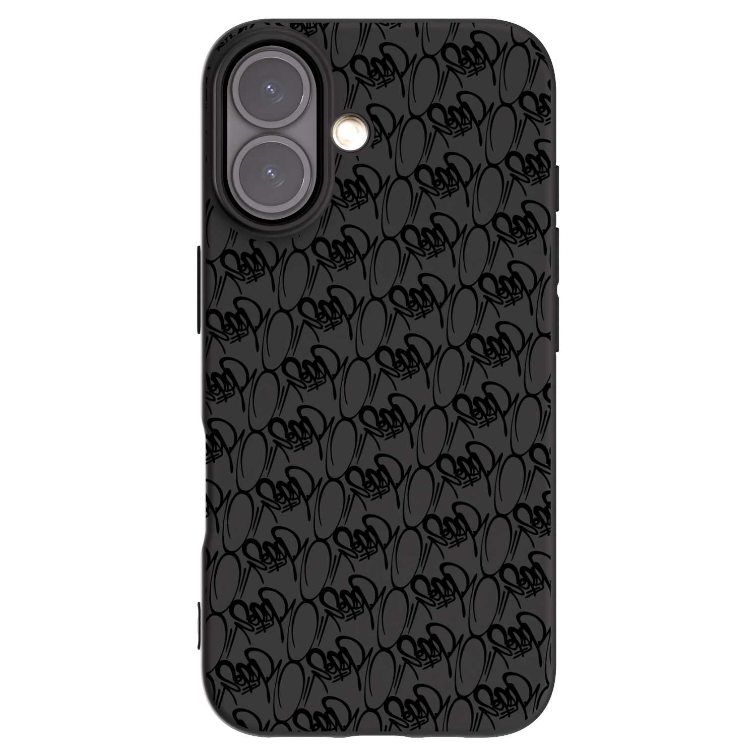Picasee silikónový čierny obal pre Apple iPhone 16 - Separ - Black On Black 2