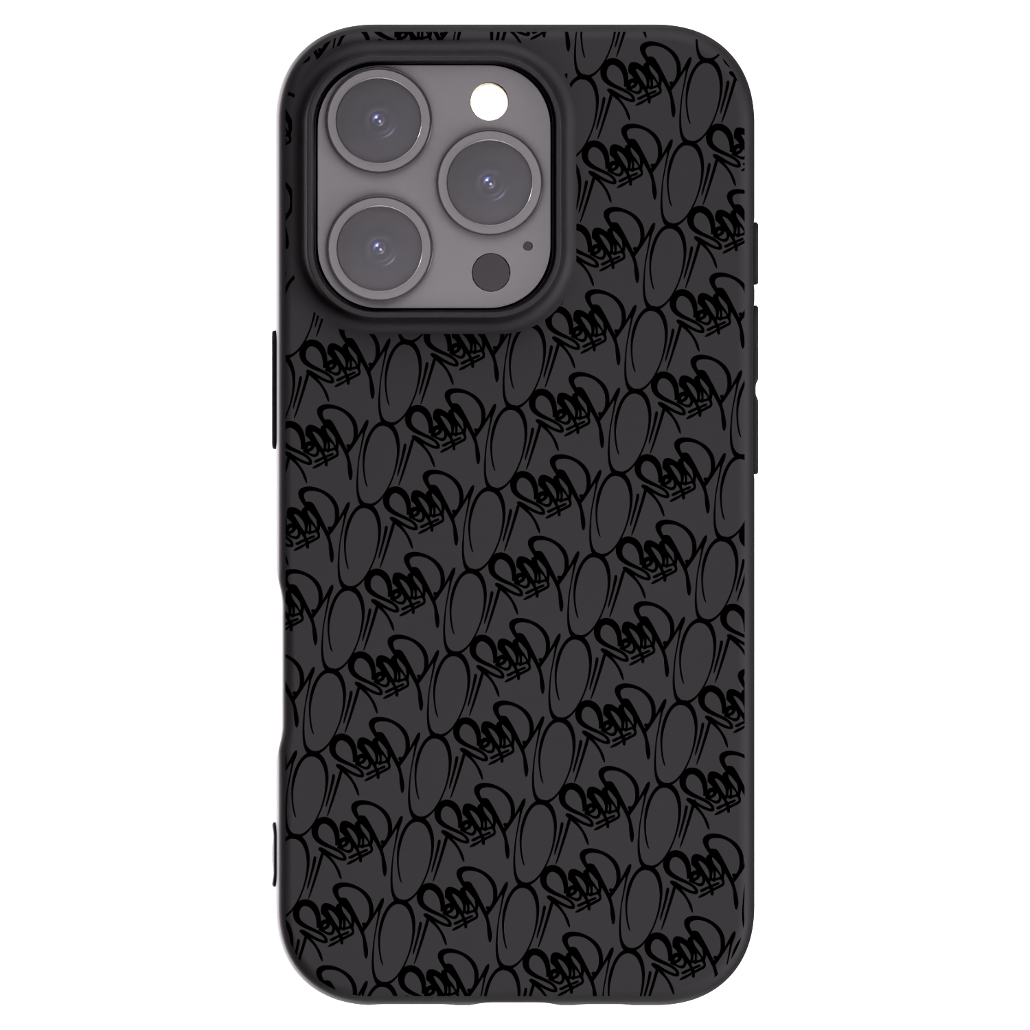 Picasee silikónový čierny obal pre Apple iPhone 16 Pro - Separ - Black On Black 2