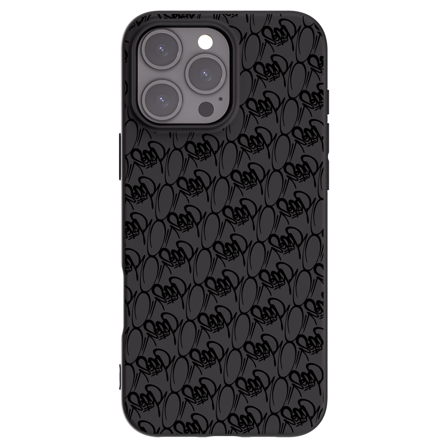 Picasee silikónový čierny obal pre Apple iPhone 16 Pro Max - Separ - Black On Black 2