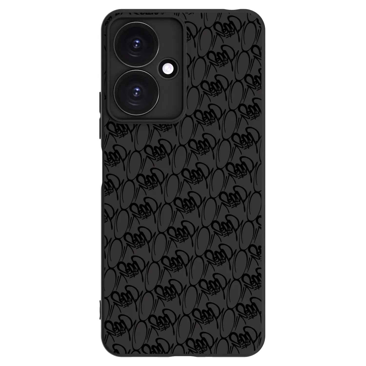 Picasee silikónový čierny obal pre Xiaomi Redmi 13C 5G - Separ - Black On Black 2