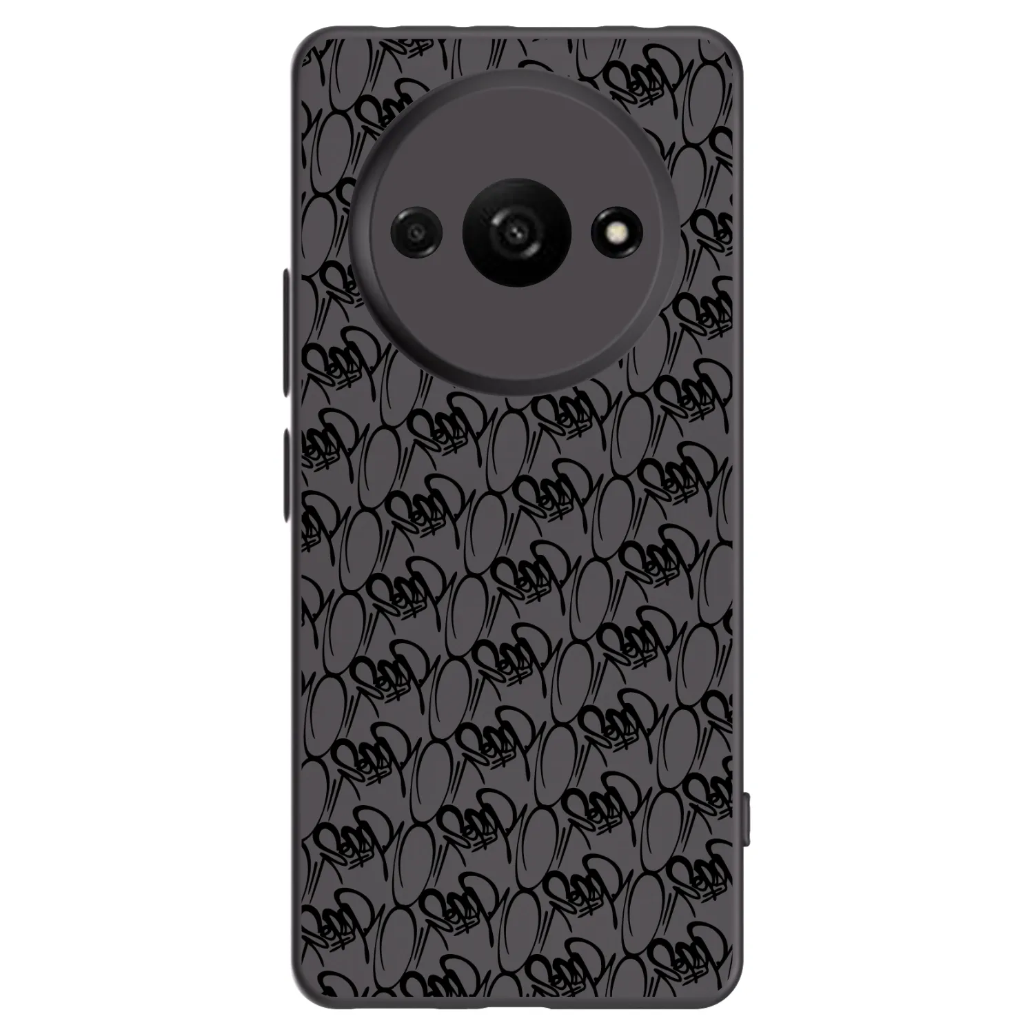Picasee silikónový čierny obal pre Xiaomi Redmi A3 - Separ - Black On Black 2