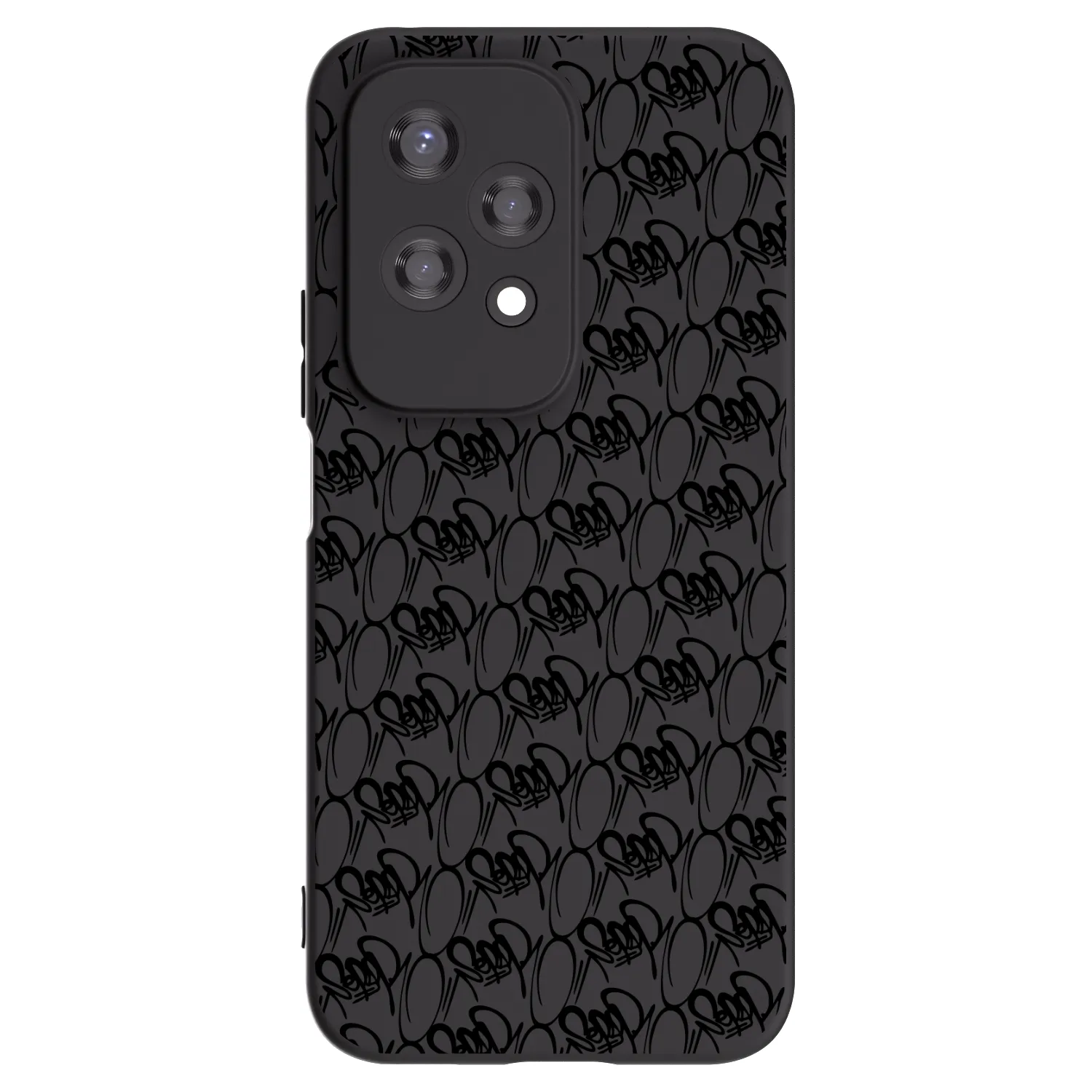 Silikónový čierny obal pre Honor 200 Lite - Separ - Black On Black 2