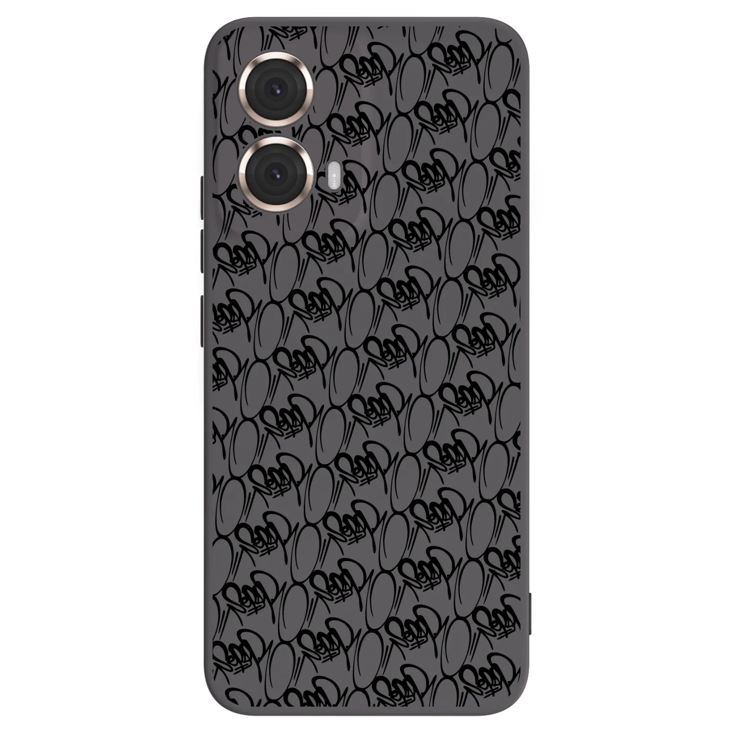Silikónový čierny obal pre Motorola Moto G85 - Separ - Black On Black 2