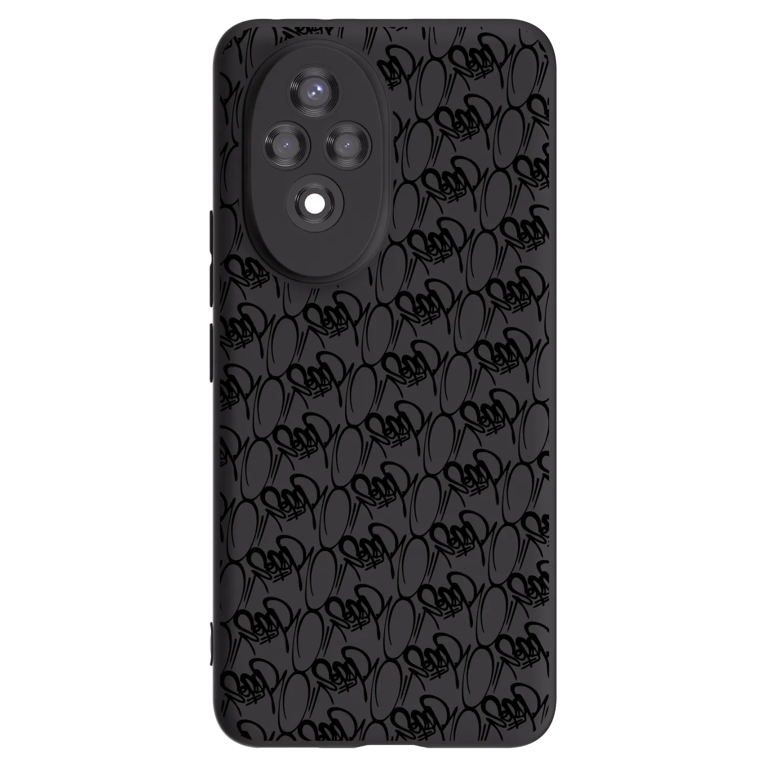 Picasee silikónový čierny obal pre Honor 200 Pro 5G - Separ - Black On Black 2