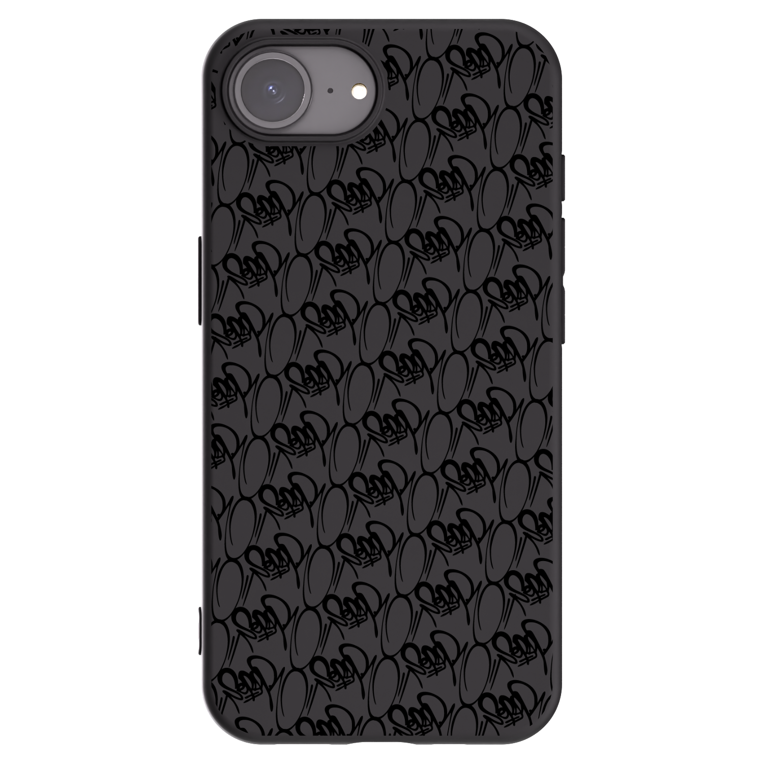 Picasee silikónový čierny obal pre Apple iPhone 16e - Separ - Black On Black 2