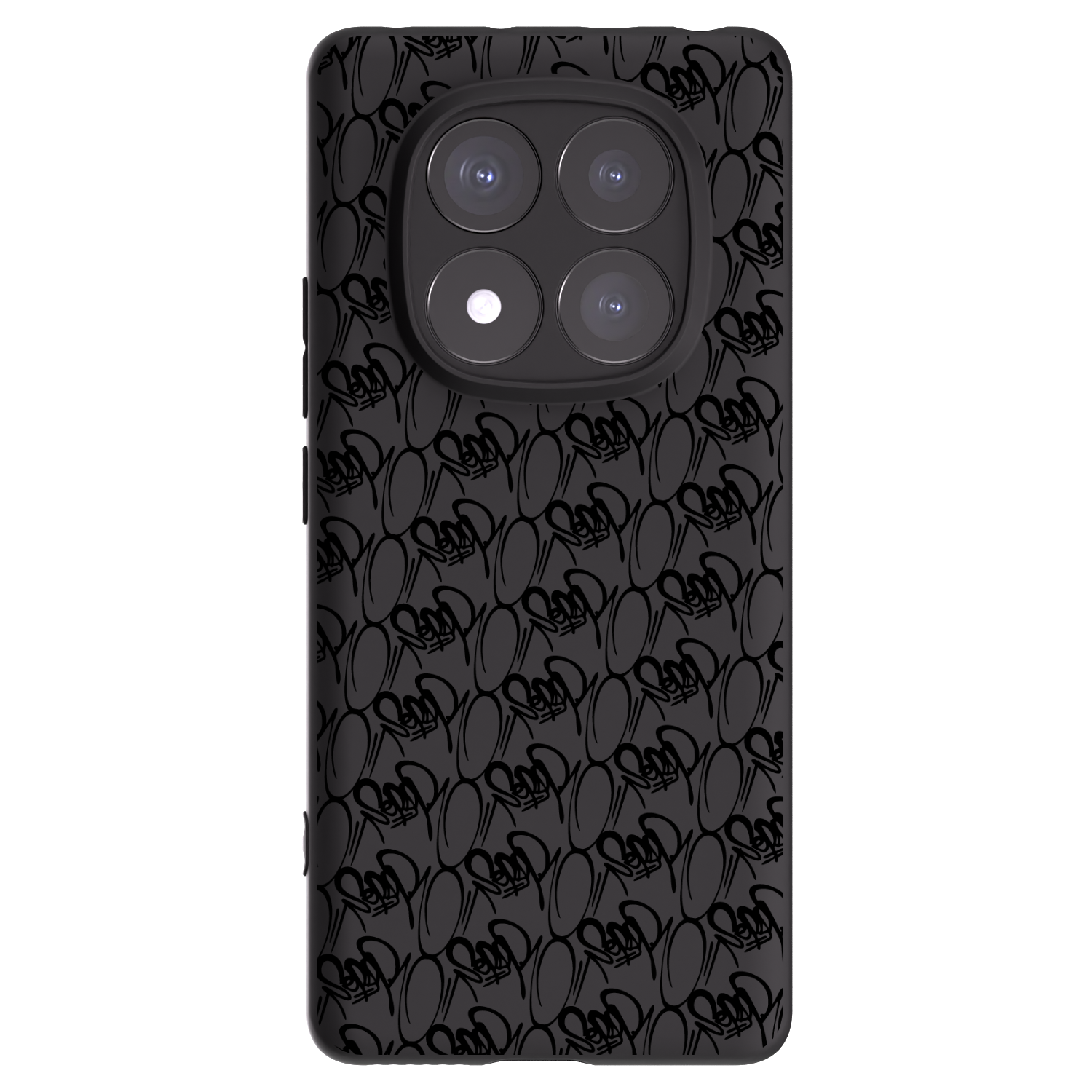 Picasee silikónový čierny obal pre Xiaomi Redmi Note 14 Pro+ 5G - Separ - Black On Black 2