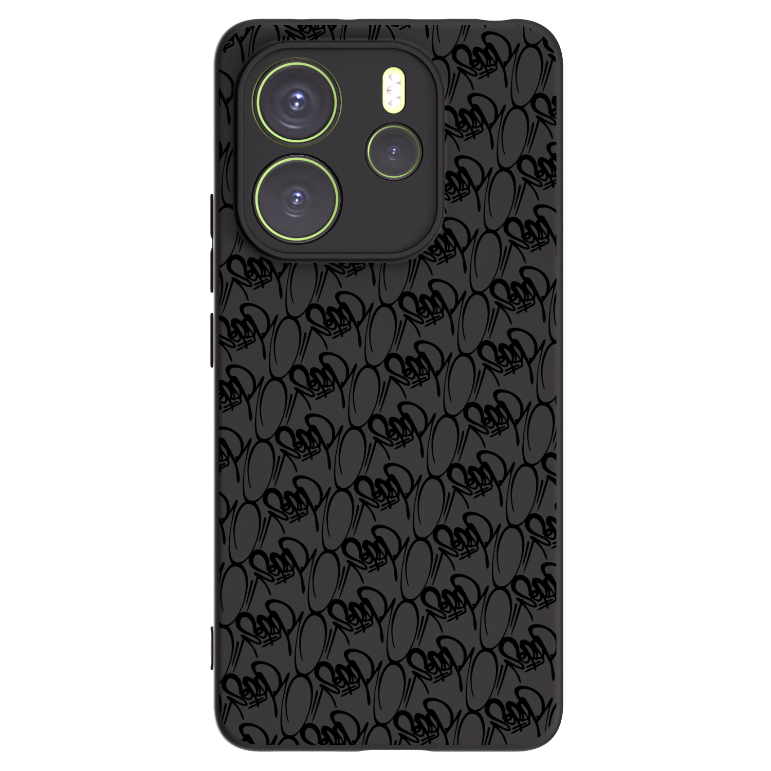 Picasee silikónový čierny obal pre Xiaomi Redmi Note 14 4G - Separ - Black On Black 2