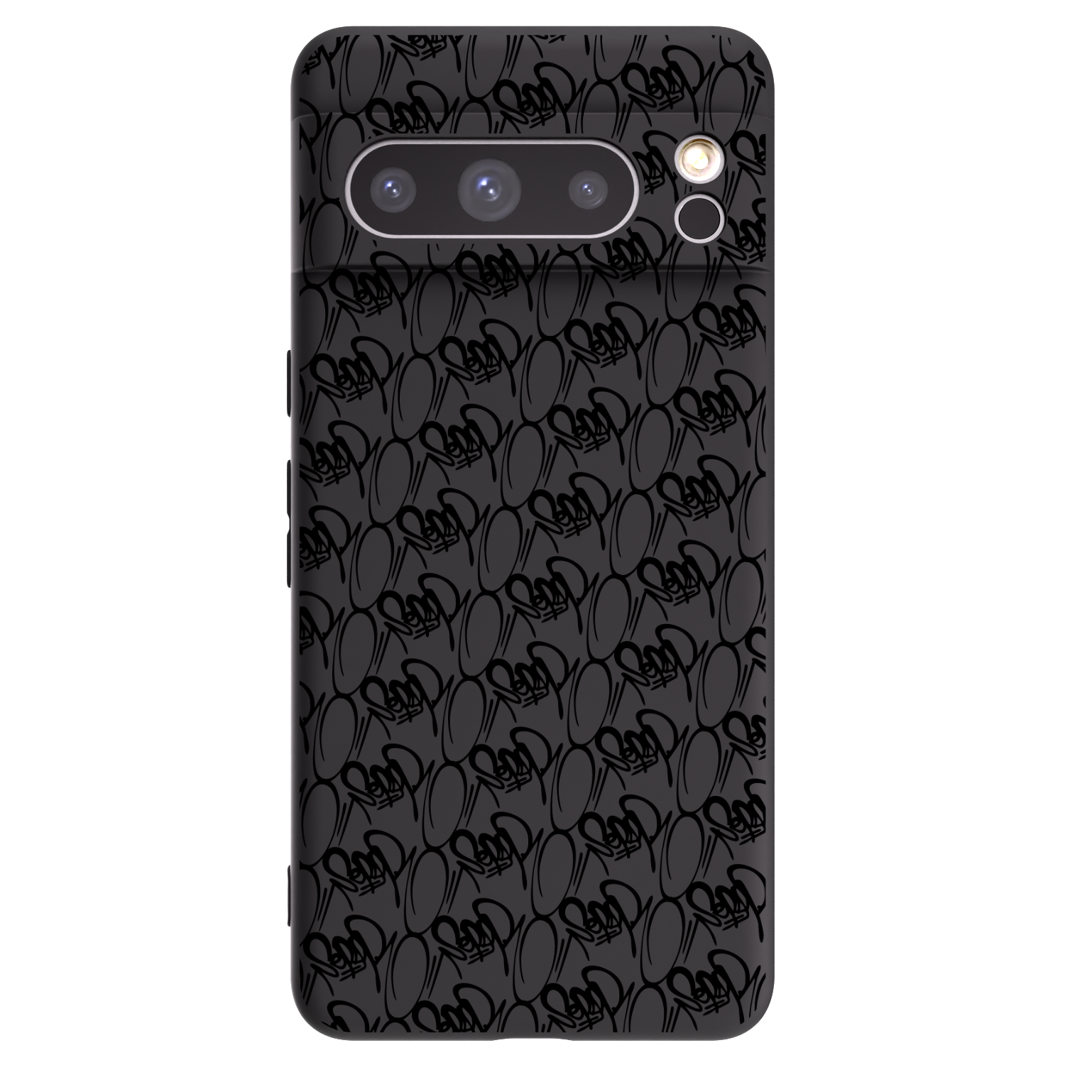 Picasee silikónový čierny obal pre Google Pixel 8 Pro - Separ - Black On Black 2