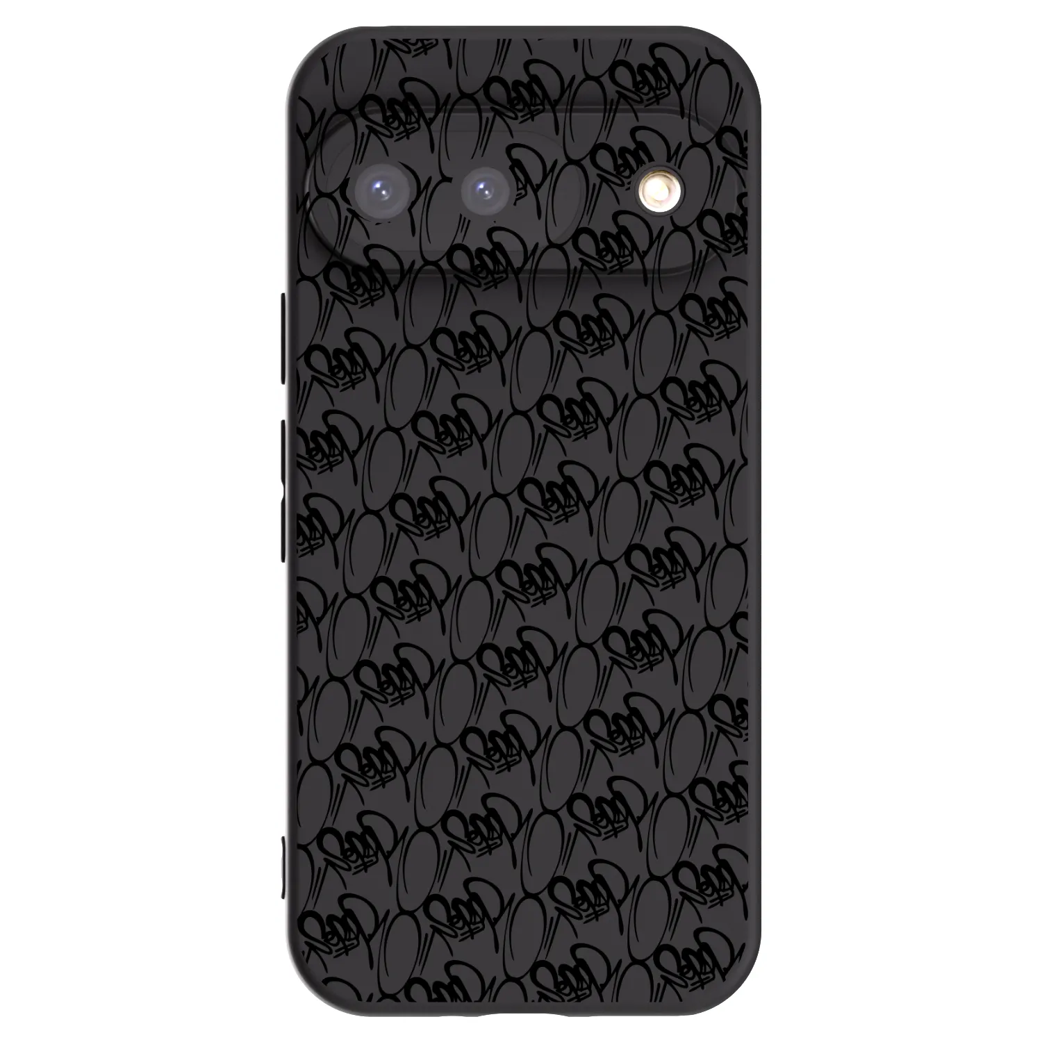 Picasee silikónový čierny obal pre Google Pixel 9 - Separ - Black On Black 2