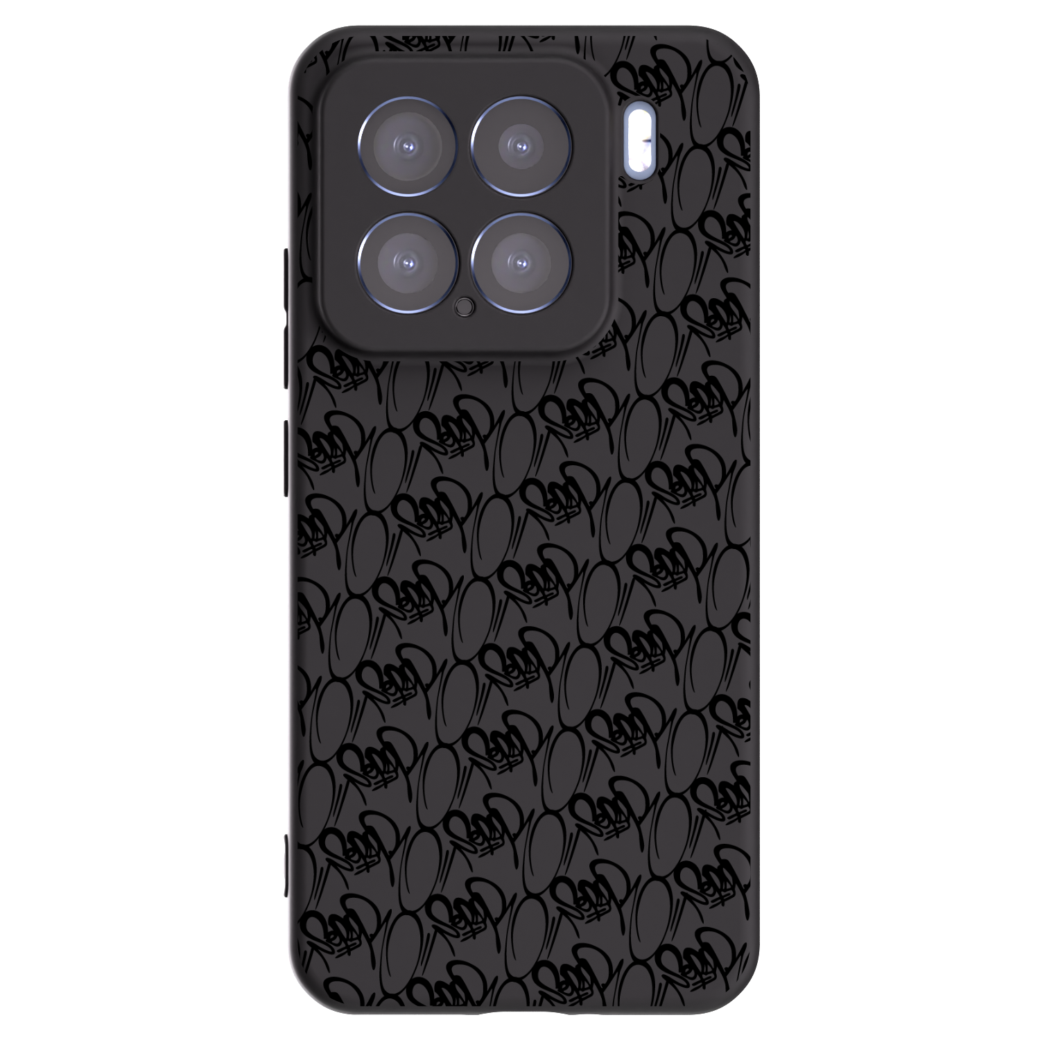 Silikónový čierny obal pre Xiaomi 15 - Separ - Black On Black 2
