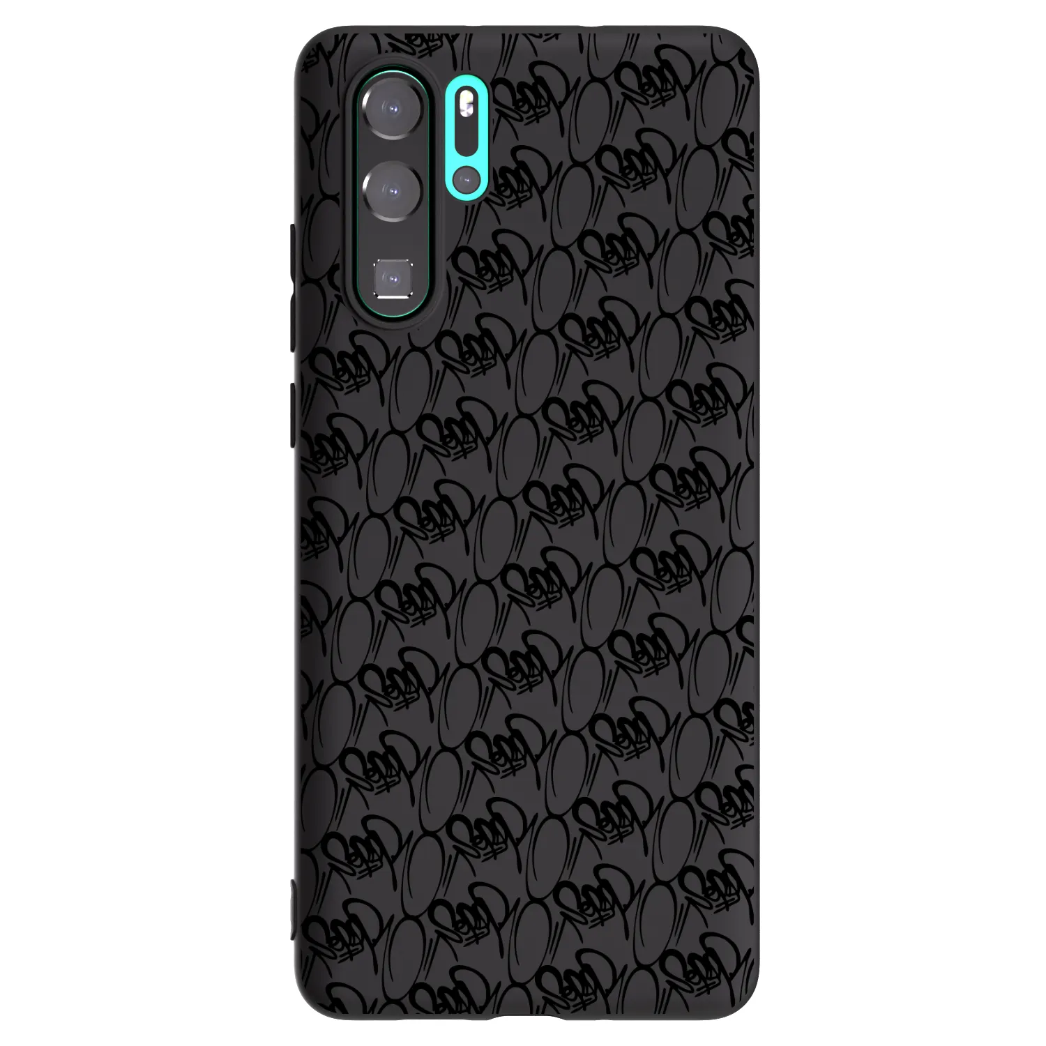 Picasee silikónový čierny obal pre Huawei P30 Pro - Separ - Black On Black 2