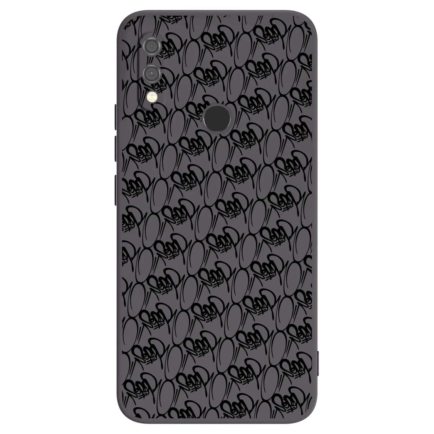 Picasee silikónový čierny obal pre Xiaomi Redmi Note 7 - Separ - Black On Black 2