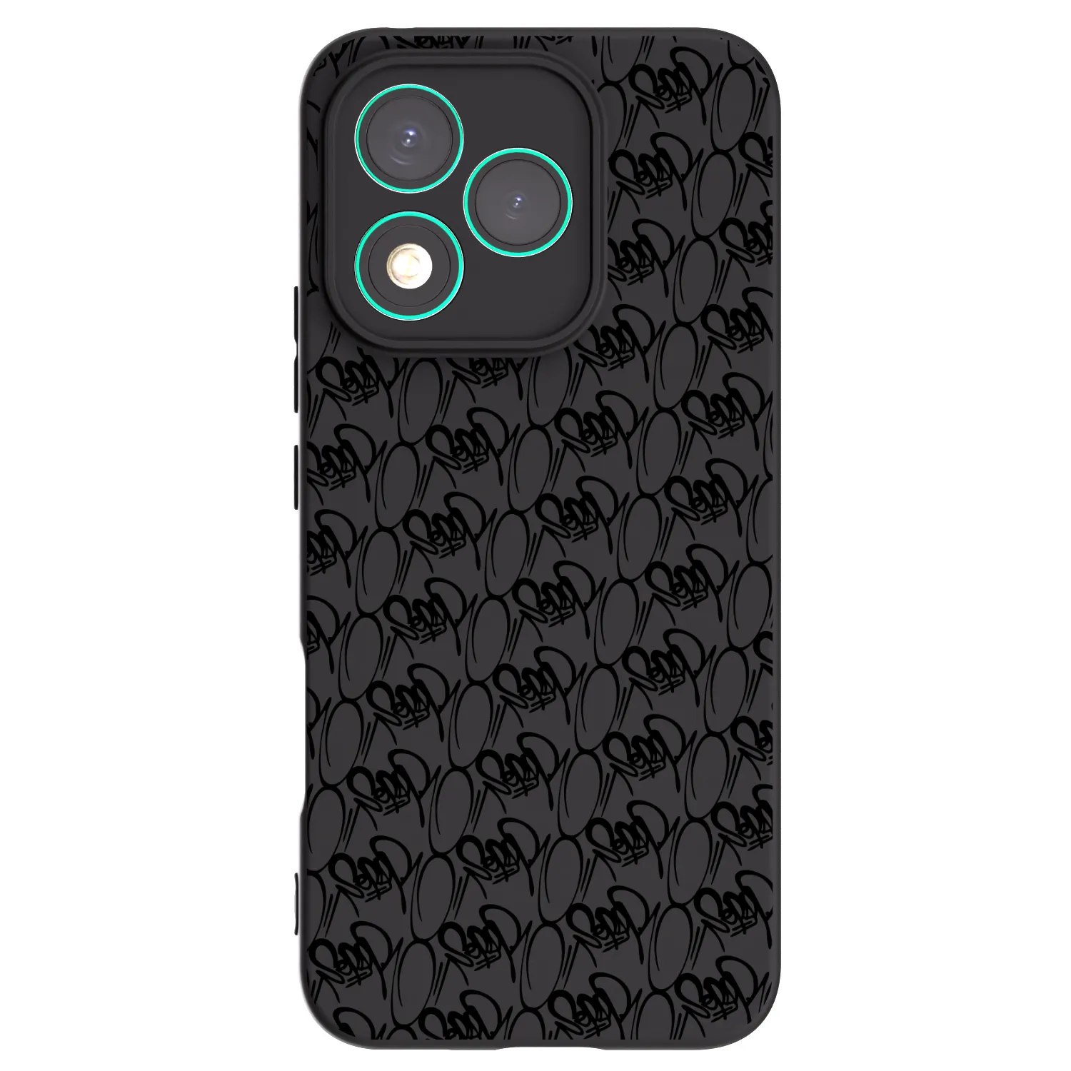 Picasee silikónový čierny obal pre Honor 400 Lite 5G - Separ - Black On Black 2