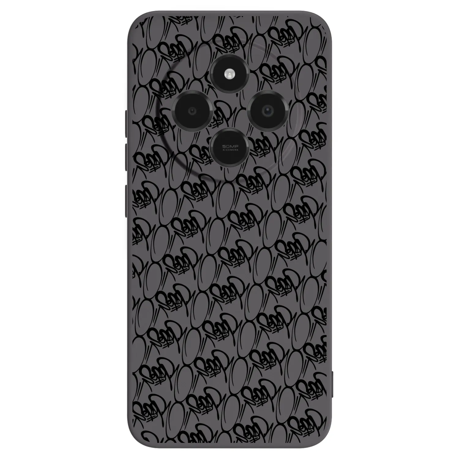 Picasee silikónový čierny obal pre Xiaomi Poco C75 - Separ - Black On Black 2