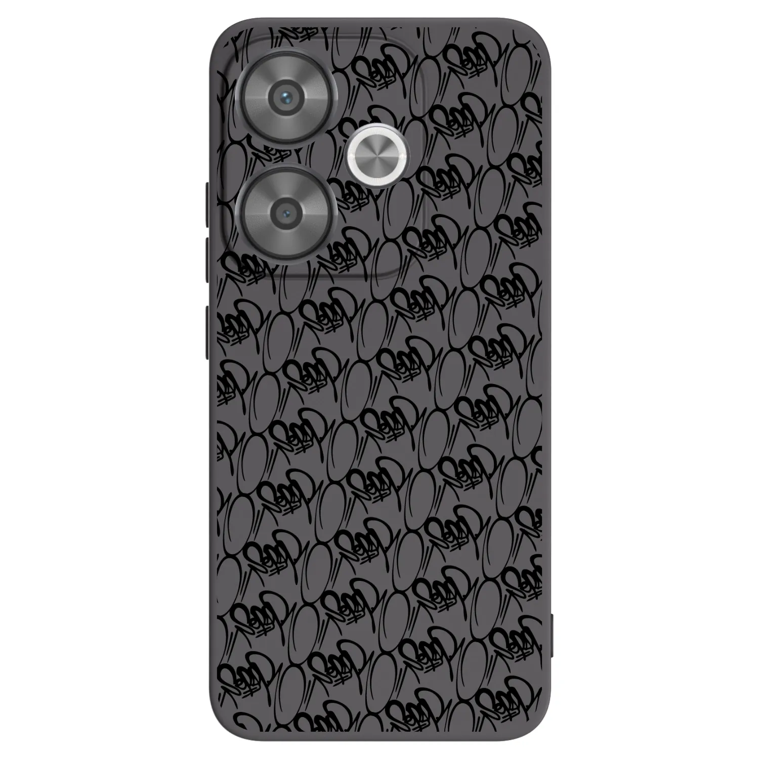 Silikónový čierny obal pre Xiaomi Poco F6 - Separ - Black On Black 2