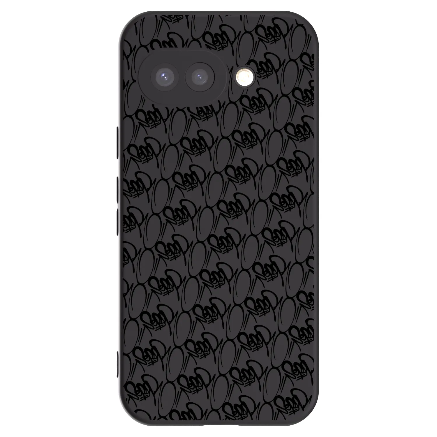 Picasee silikónový čierny obal pre Google Pixel 9a - Separ - Black On Black 2