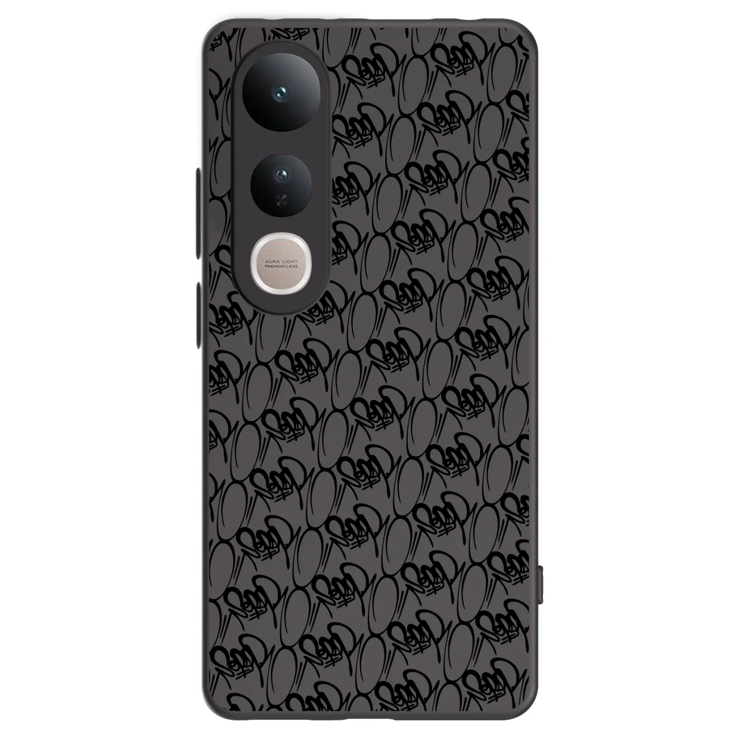 Picasee silikónový čierny obal pre Vivo V50 Lite 5G - Separ - Black On Black 2