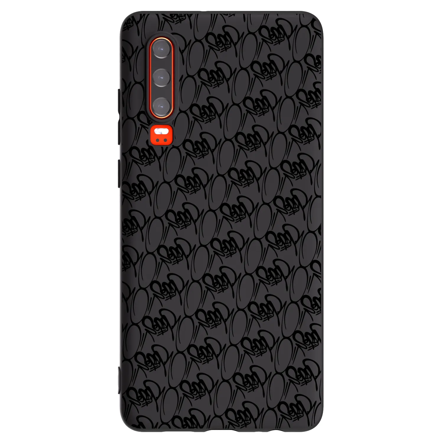 Picasee silikónový čierny obal pre Huawei P30 - Separ - Black On Black 2