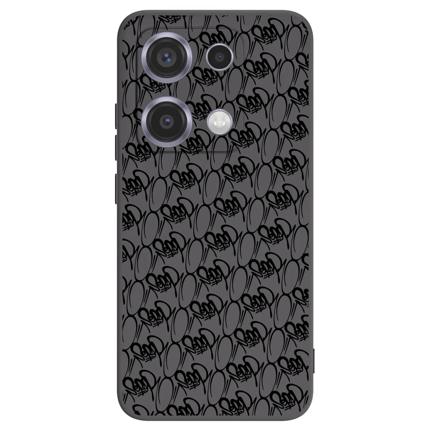 Picasee silikónový čierny obal pre Xiaomi Redmi Note 14S - Separ - Black On Black 2