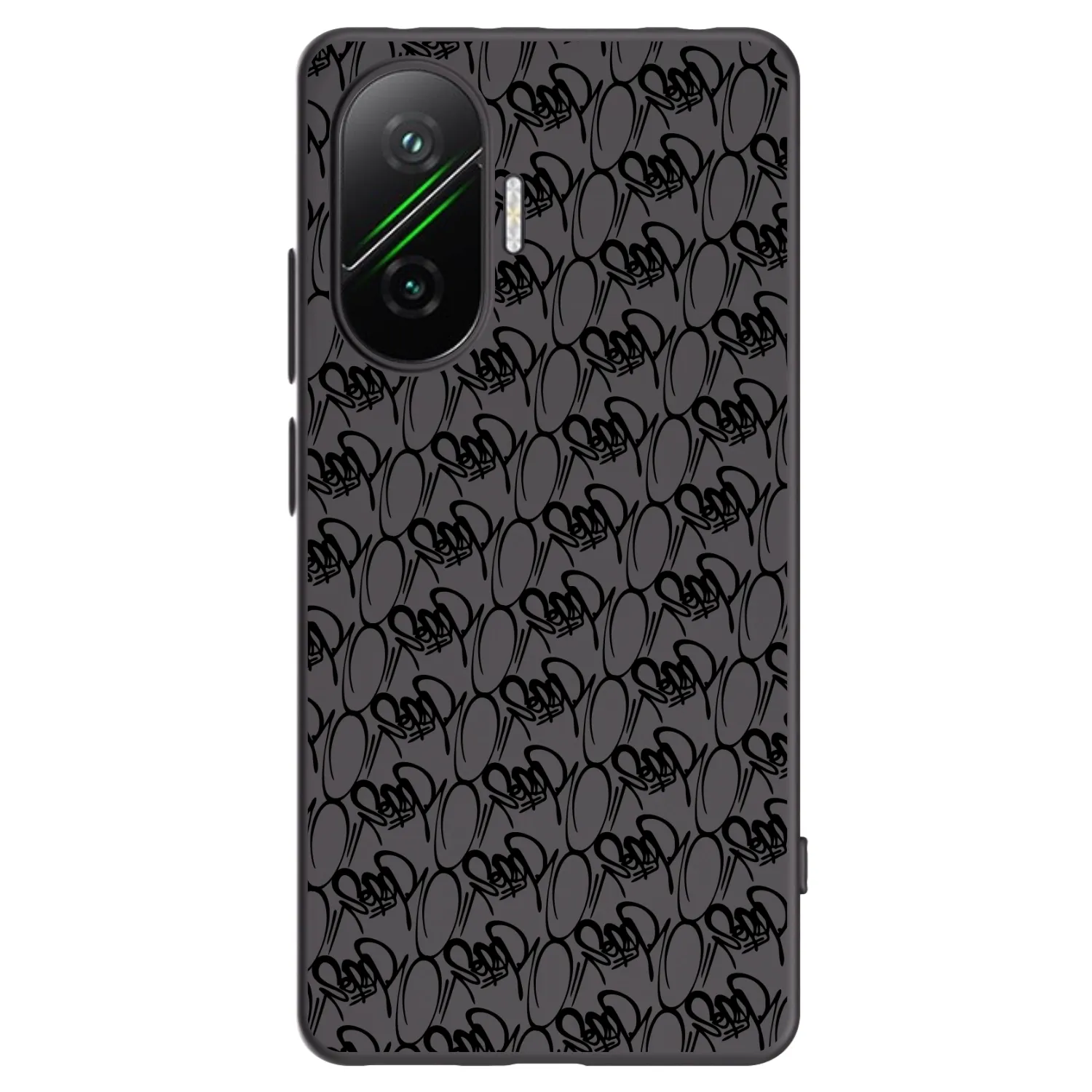 Silikónový čierny obal pre Xiaomi Poco F7 5G - Separ - Black On Black 2