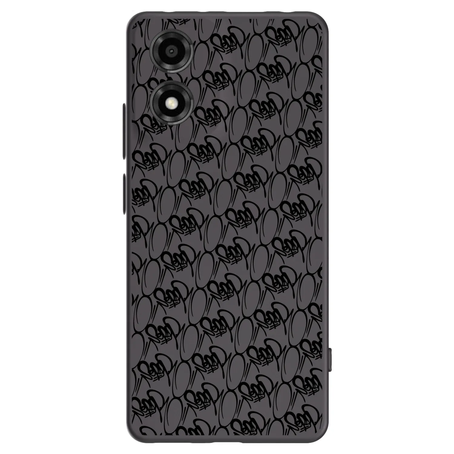 Picasee silikónový čierny obal pre Motorola Moto E14 - Separ - Black On Black 2