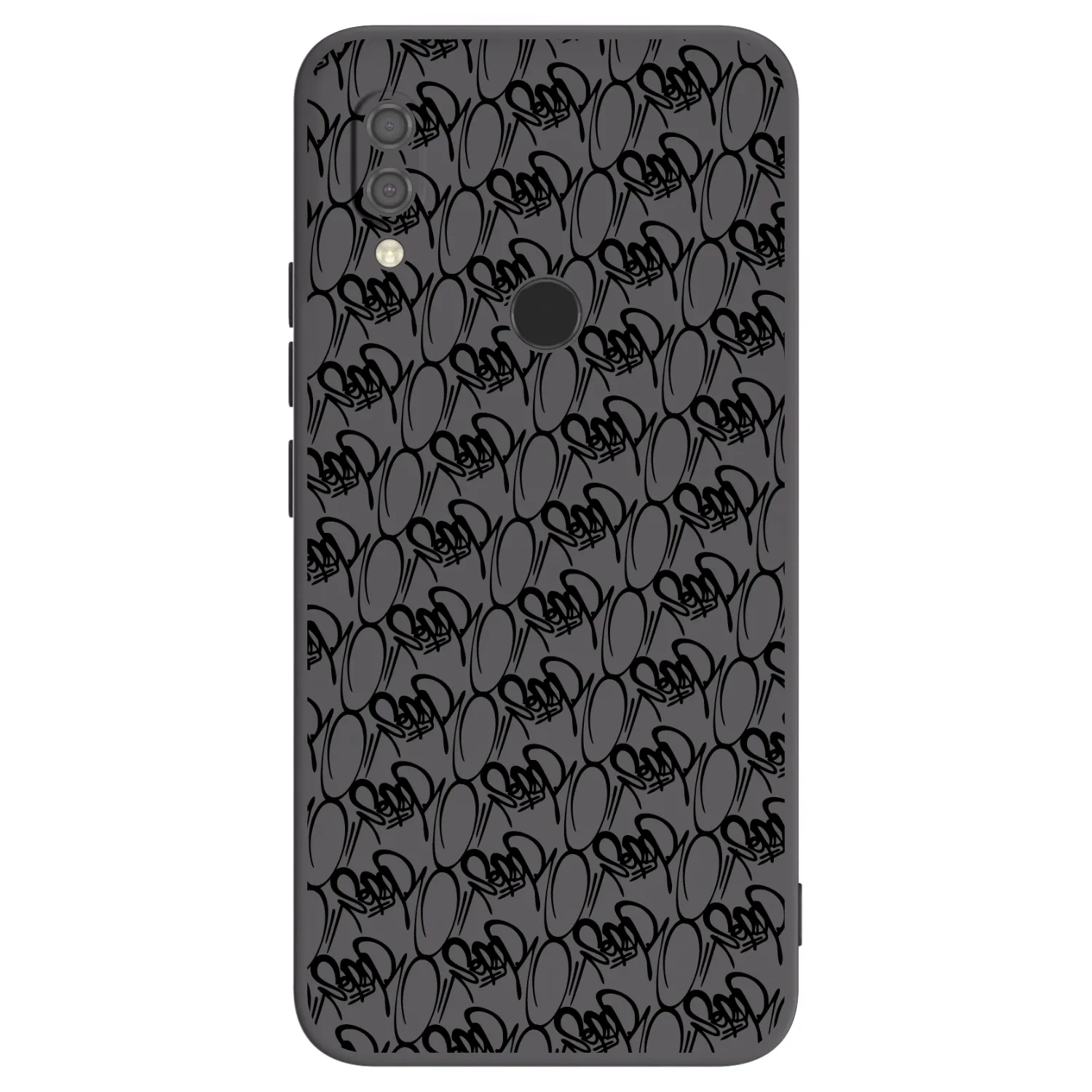 Picasee silikónový čierny obal pre Xiaomi Redmi 7 - Separ - Black On Black 2
