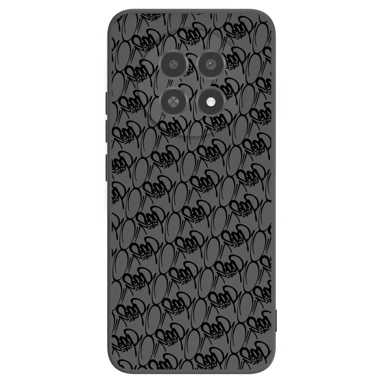 Picasee silikónový čierny obal pre Realme 12X - Separ - Black On Black 2