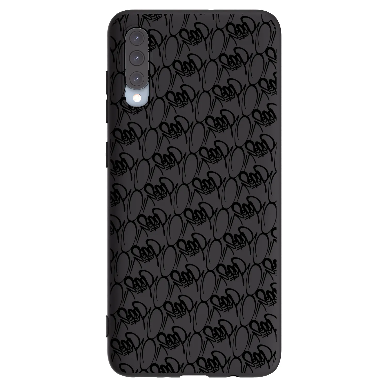 Picasee silikónový čierny obal pre Samsung Galaxy A70 A705F - Separ - Black On Black 2