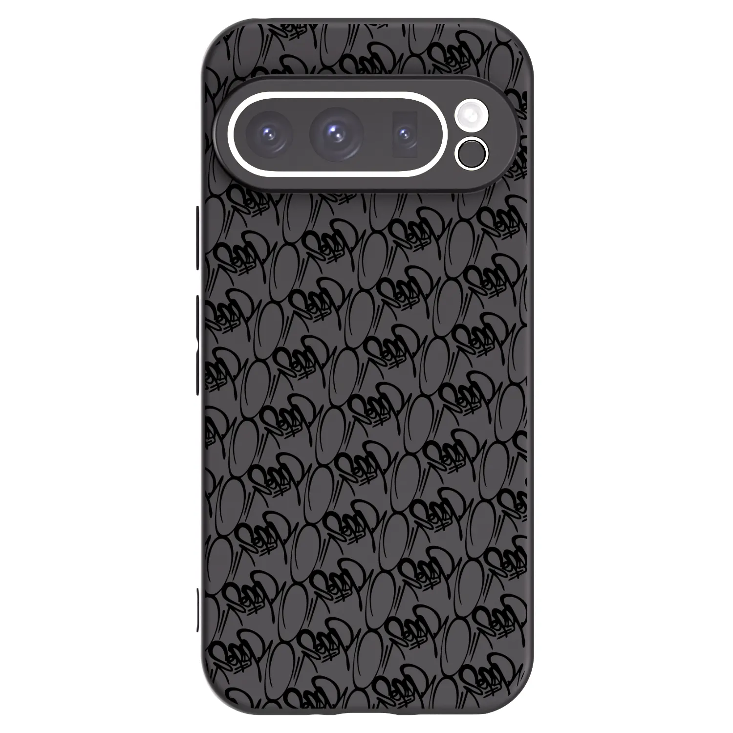 Picasee silikónový čierny obal pre Google Pixel 9 Pro XL - Separ - Black On Black 2