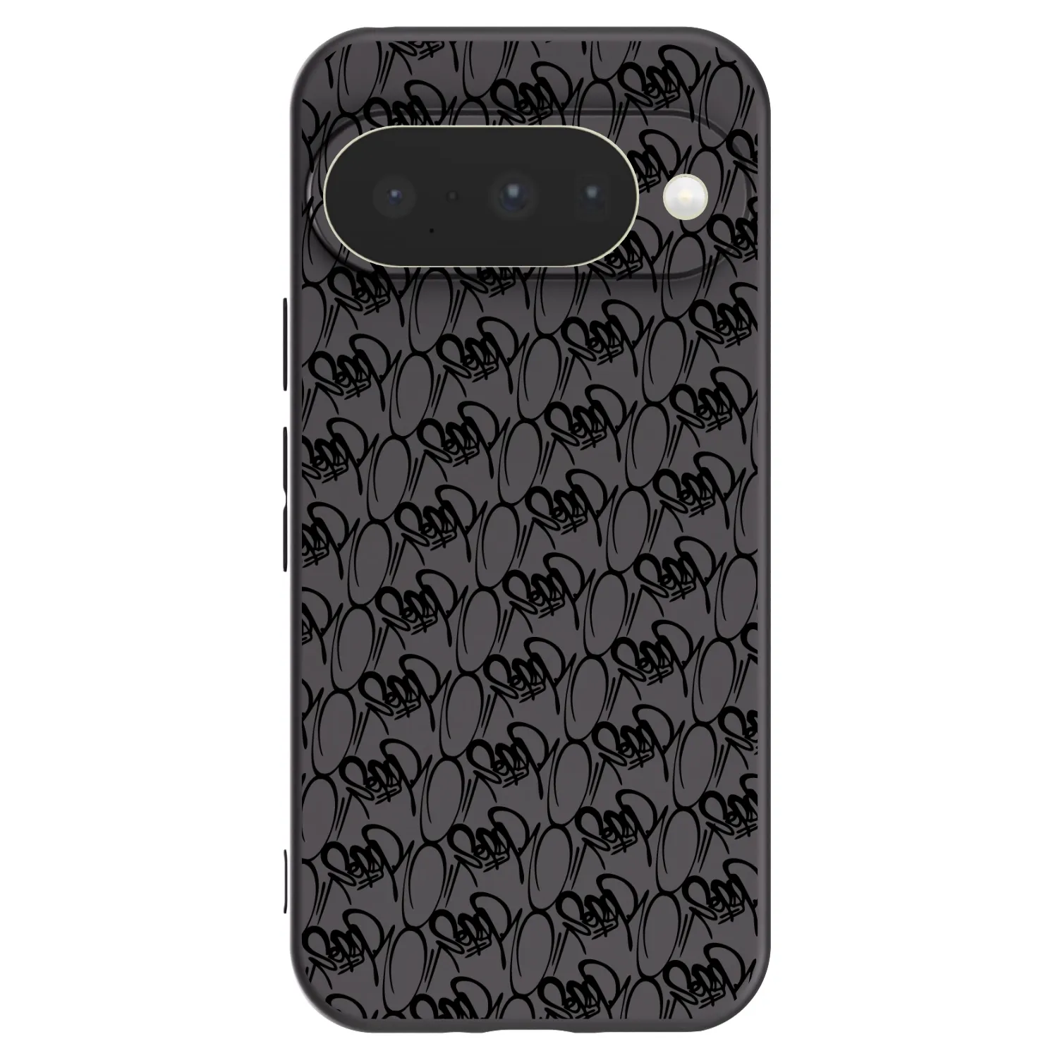 Picasee silikónový čierny obal pre Google Pixel 10 - Separ - Black On Black 2