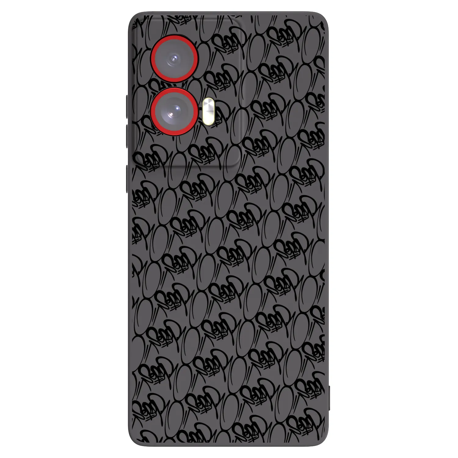 Silikónový čierny obal pre Motorola Edge 50 Fusion - Separ - Black On Black 2