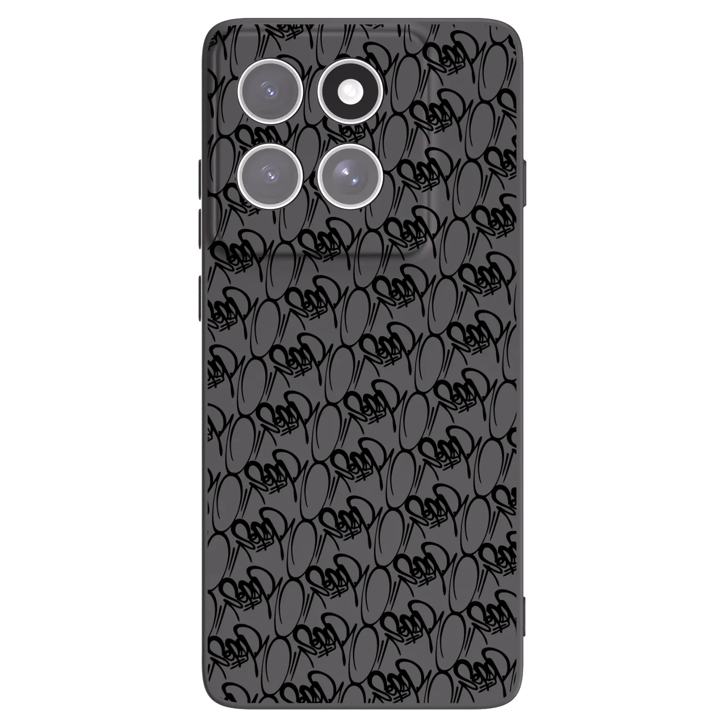 Silikónový čierny obal pre Motorola Edge 60 Fusion - Separ - Black On Black 2