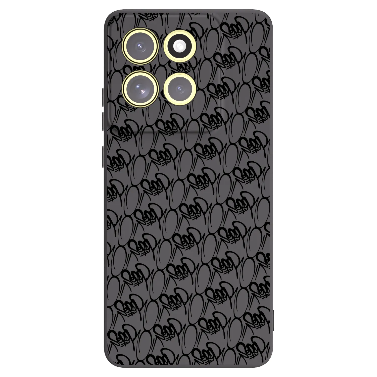 Picasee silikónový čierny obal pre Motorola Moto G86 Power 5G - Separ - Black On Black 2
