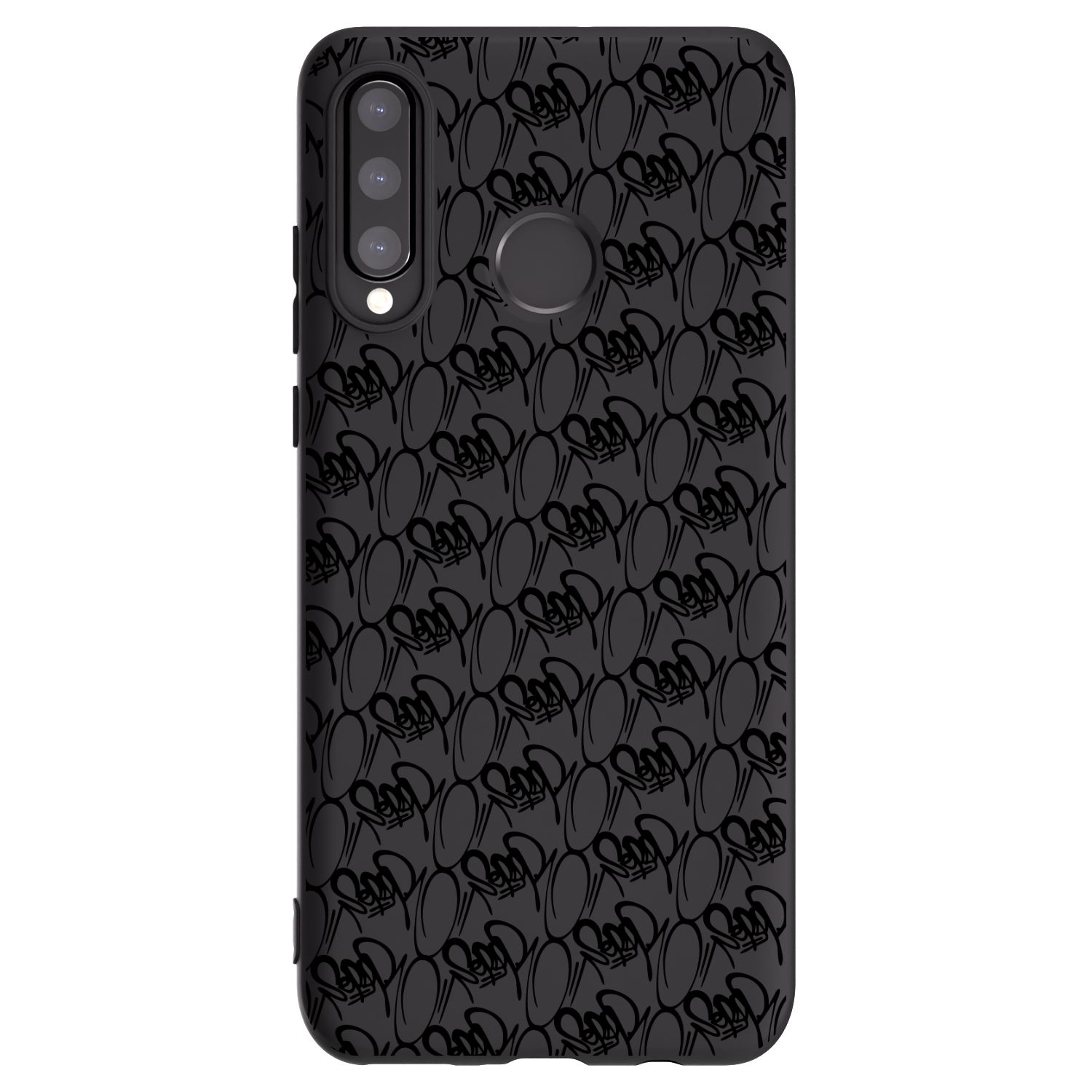 Picasee silikónový čierny obal pre Huawei P30 Lite - Separ - Black On Black 2