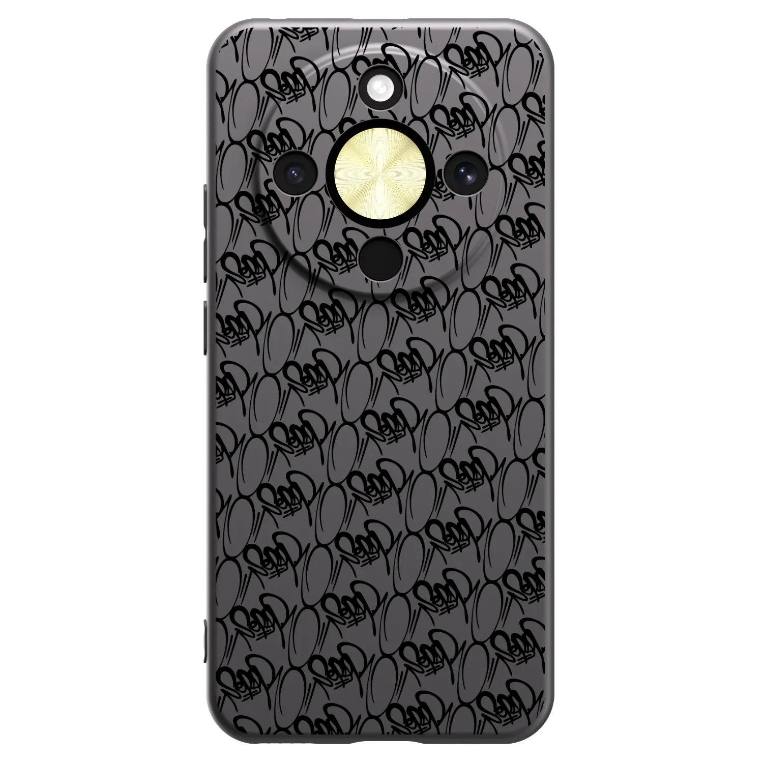 Picasee silikónový čierny obal pre Honor Magic8 Lite 5G - Separ - Black On Black 2