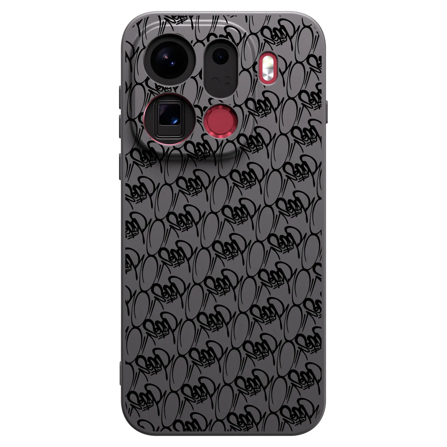 Picasee silikónový čierny obal pre OPPO Find X9 Pro - Separ - Black On Black 2