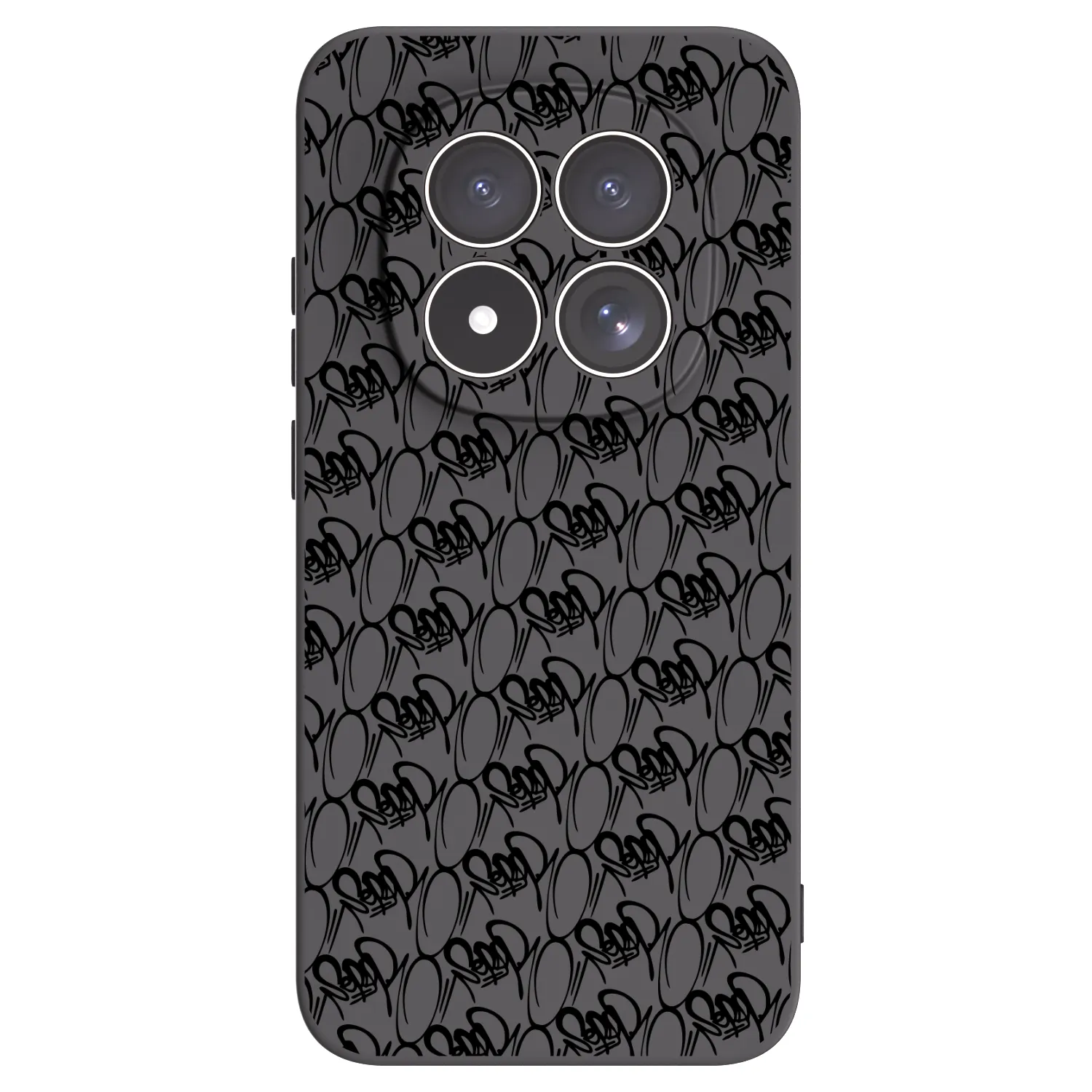 Picasee silikónový čierny obal pre Xiaomi Redmi Note 15 Pro 5G - Separ - Black On Black 2