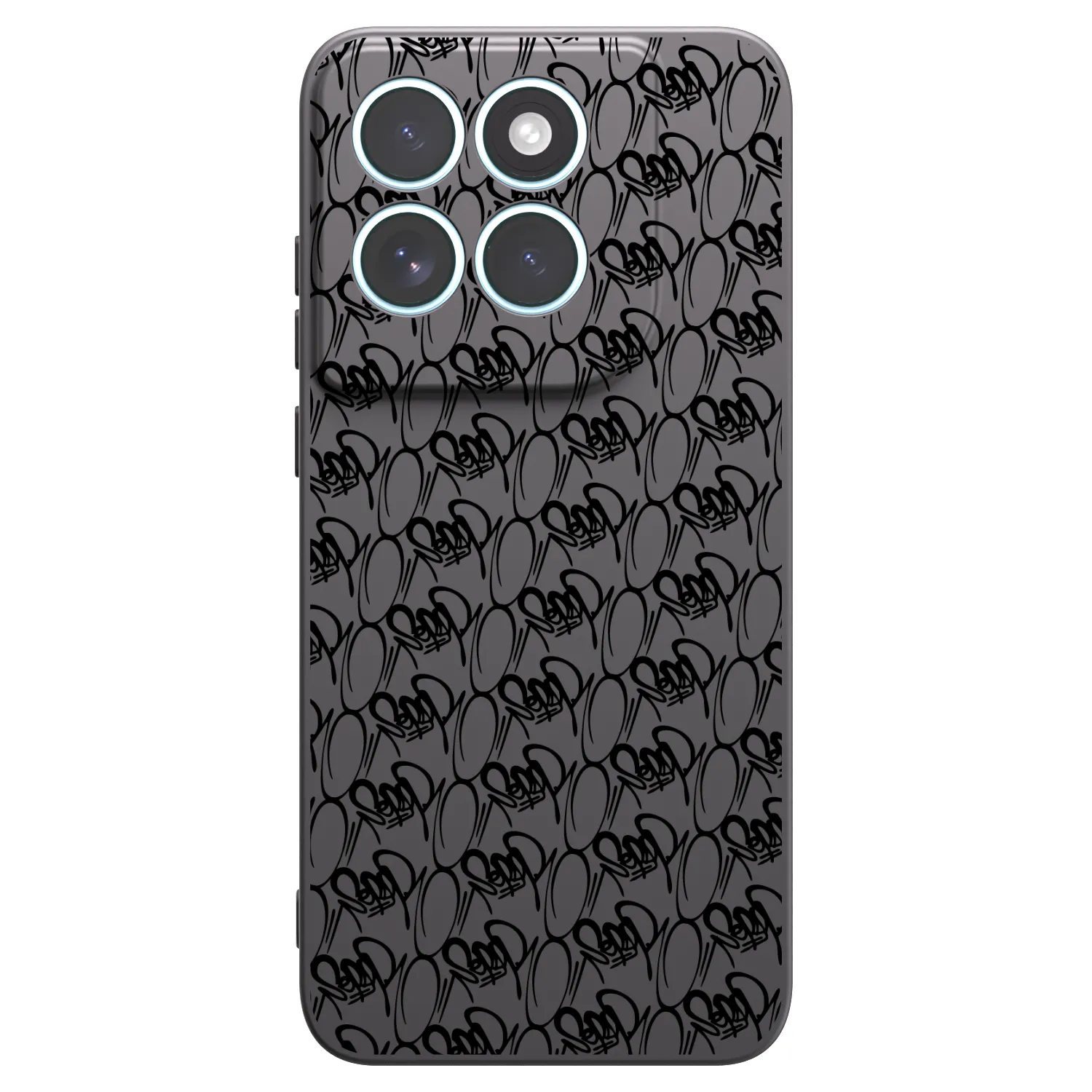 Picasee silikónový čierny obal pre Motorola Edge 70 Fusion - Separ - Black On Black 2