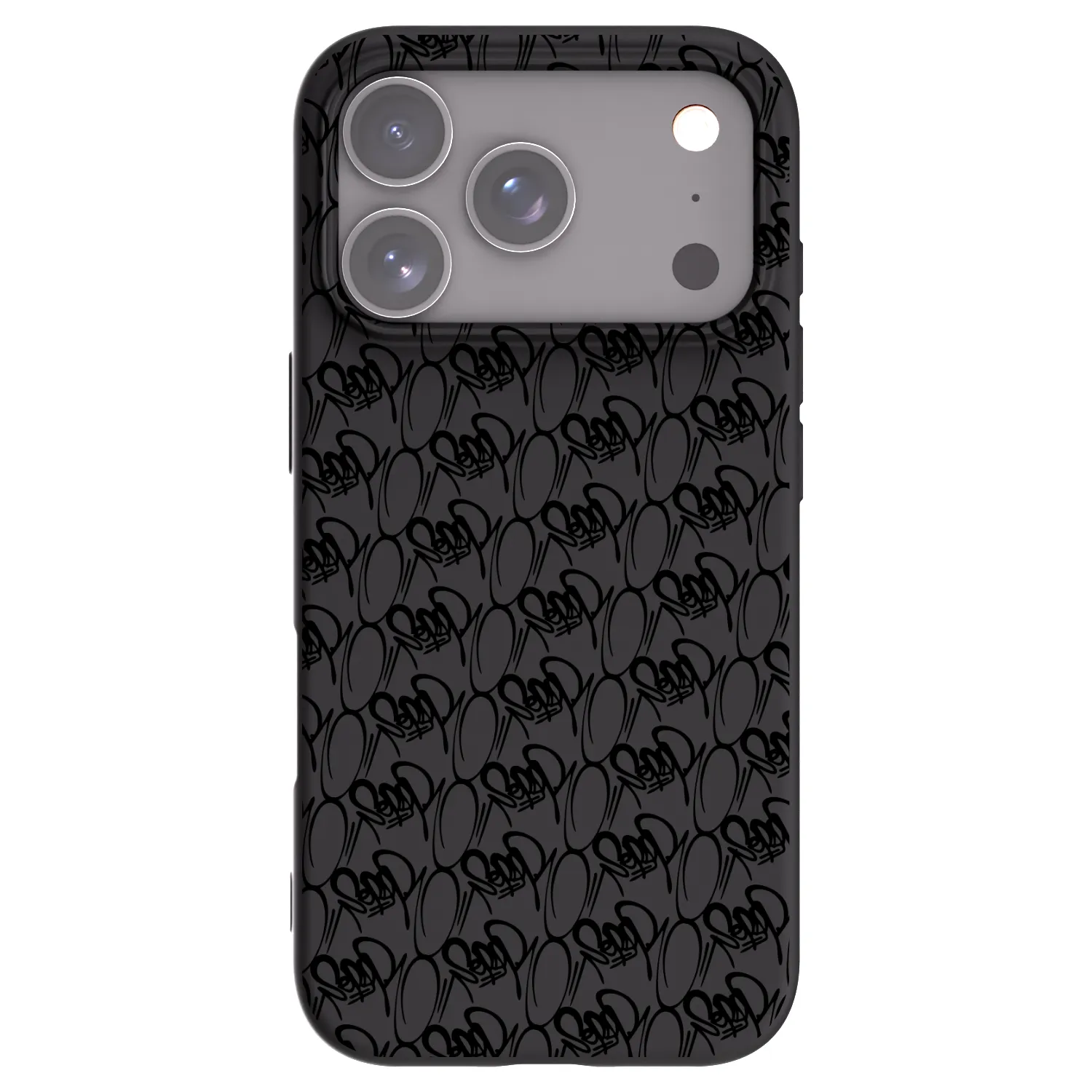 Picasee silikónový čierny obal pre Apple iPhone 18 Pro - Separ - Black On Black 2